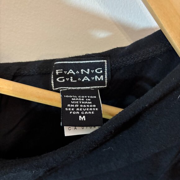 Black boat neck tunic tshirt size Medium - Picture 4 of 4